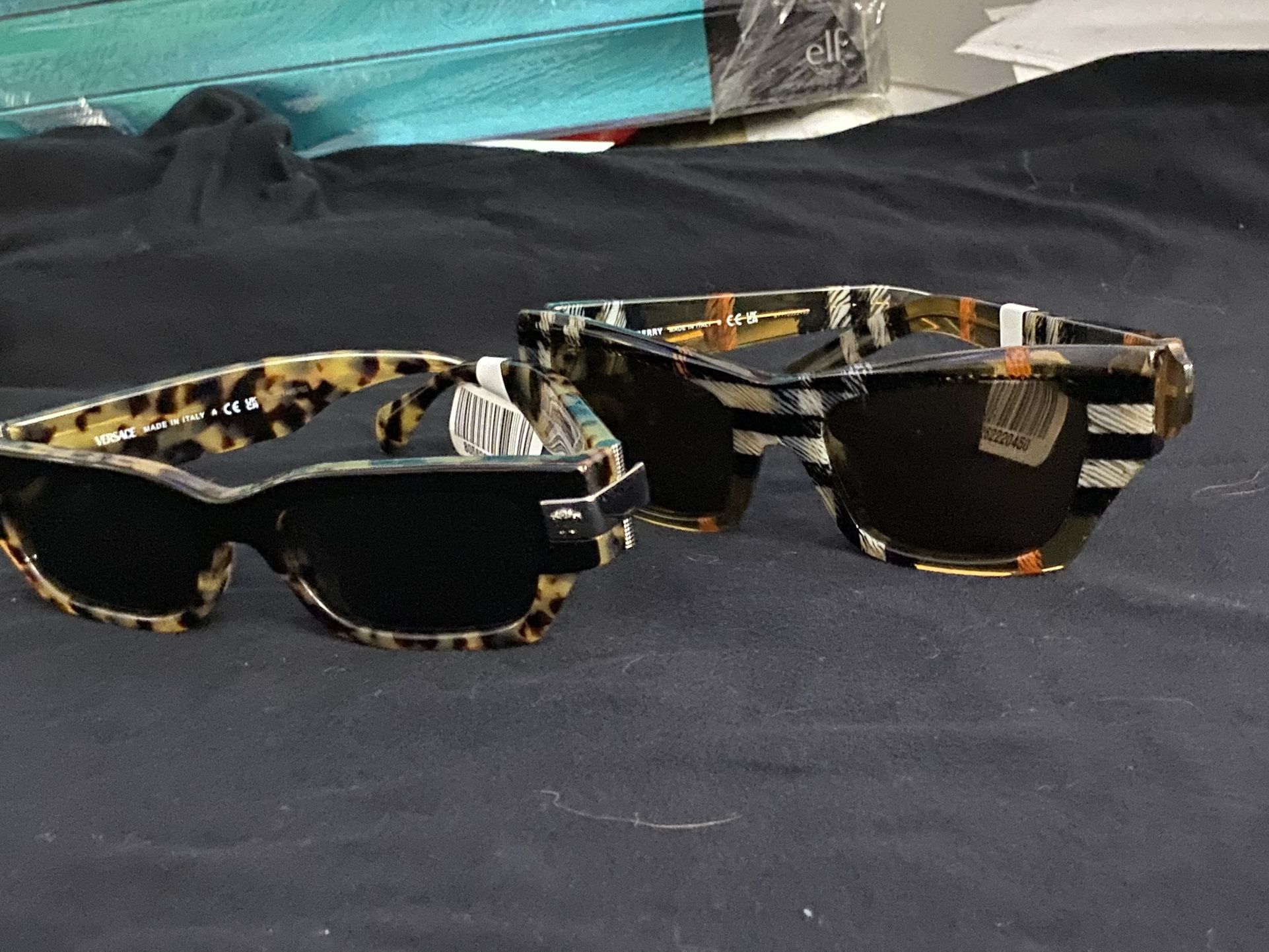 Versaci and Burberry. sun glasses