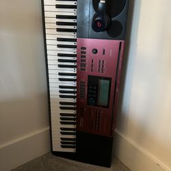 Casio Keyboard & Beats Headphones