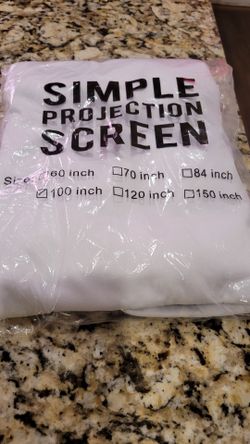 Cloth projection screen