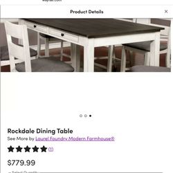Wayfair Rockdale Dining Table