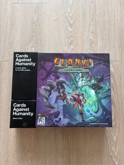 Clank! Catacombs and Cards Against Humanity
