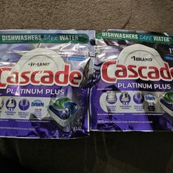 22 Cascade Platinum Plus Dishwasher Pods