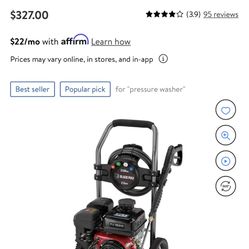 Black Max 3100 PSI Gas Pressure Washer, 212cc OHV Engine