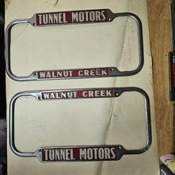 Vintage License Plate Frame