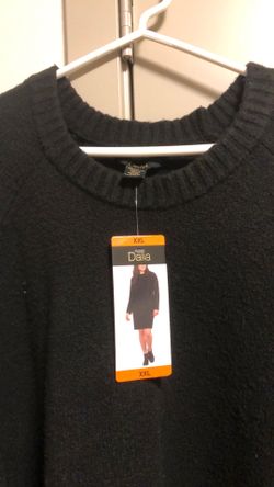 XXL black Dalia sweater dress