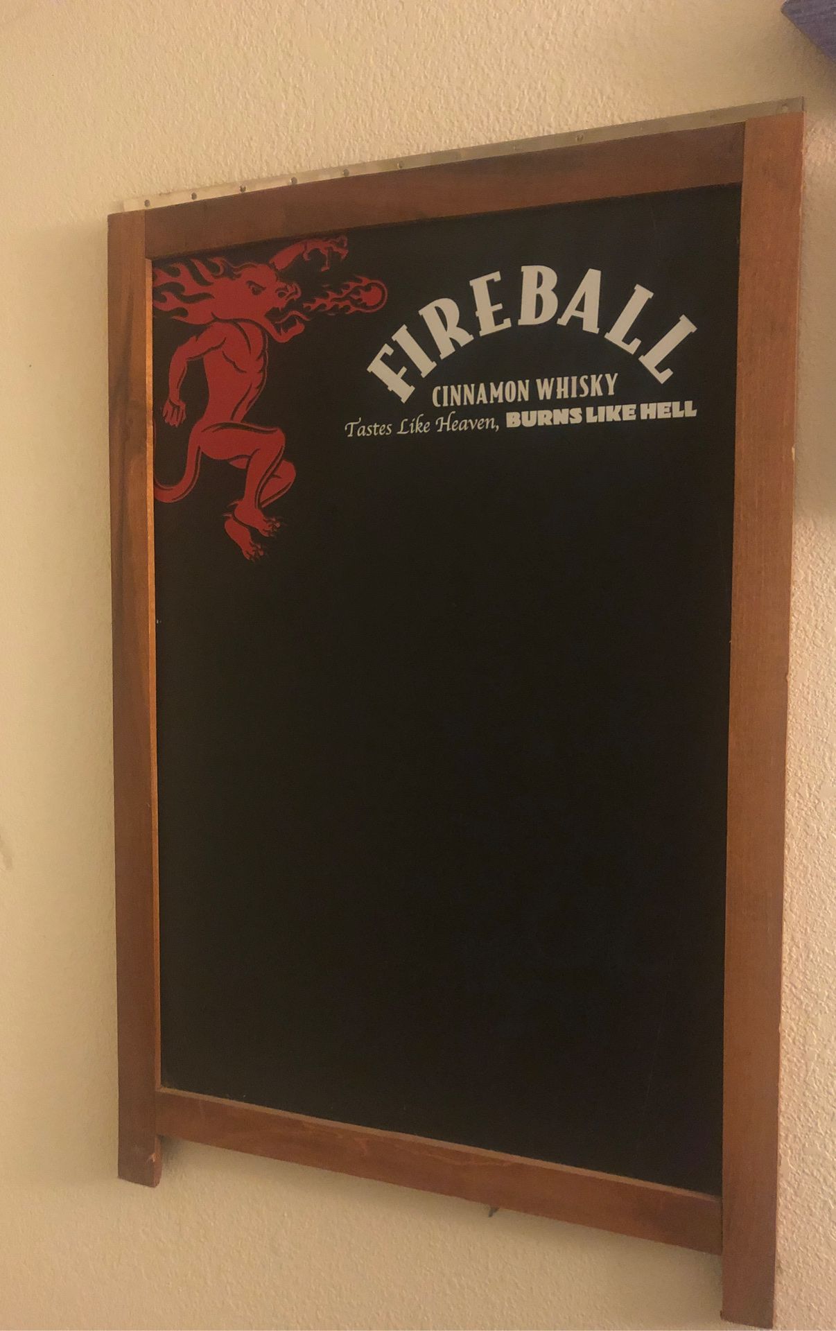 Fireball chalk board