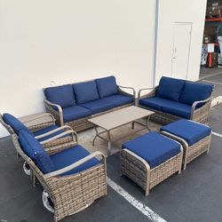 8pc Outdoor Patio Furniture Set 