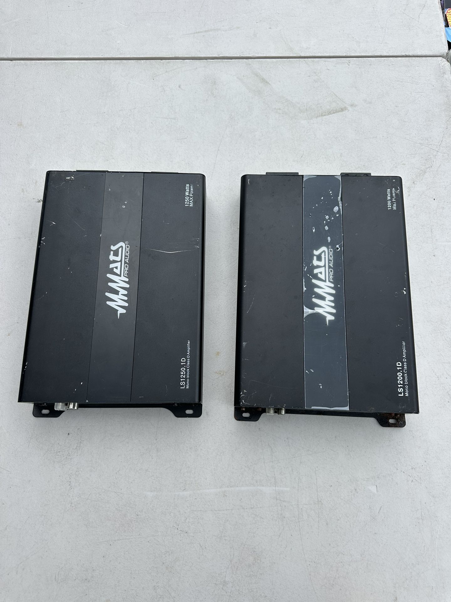 2 MMATS LS1250.1D Pro Audio Amps ( $180 Each )