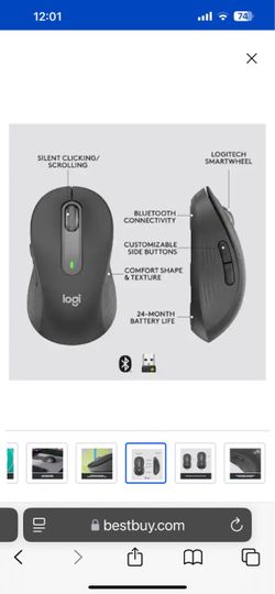 Logitech Signature M650L Wireless Mouse Large or Bluetooth el