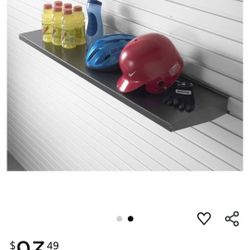 Slatwall Compatible 48" Metal Gladiator Shelves Rack