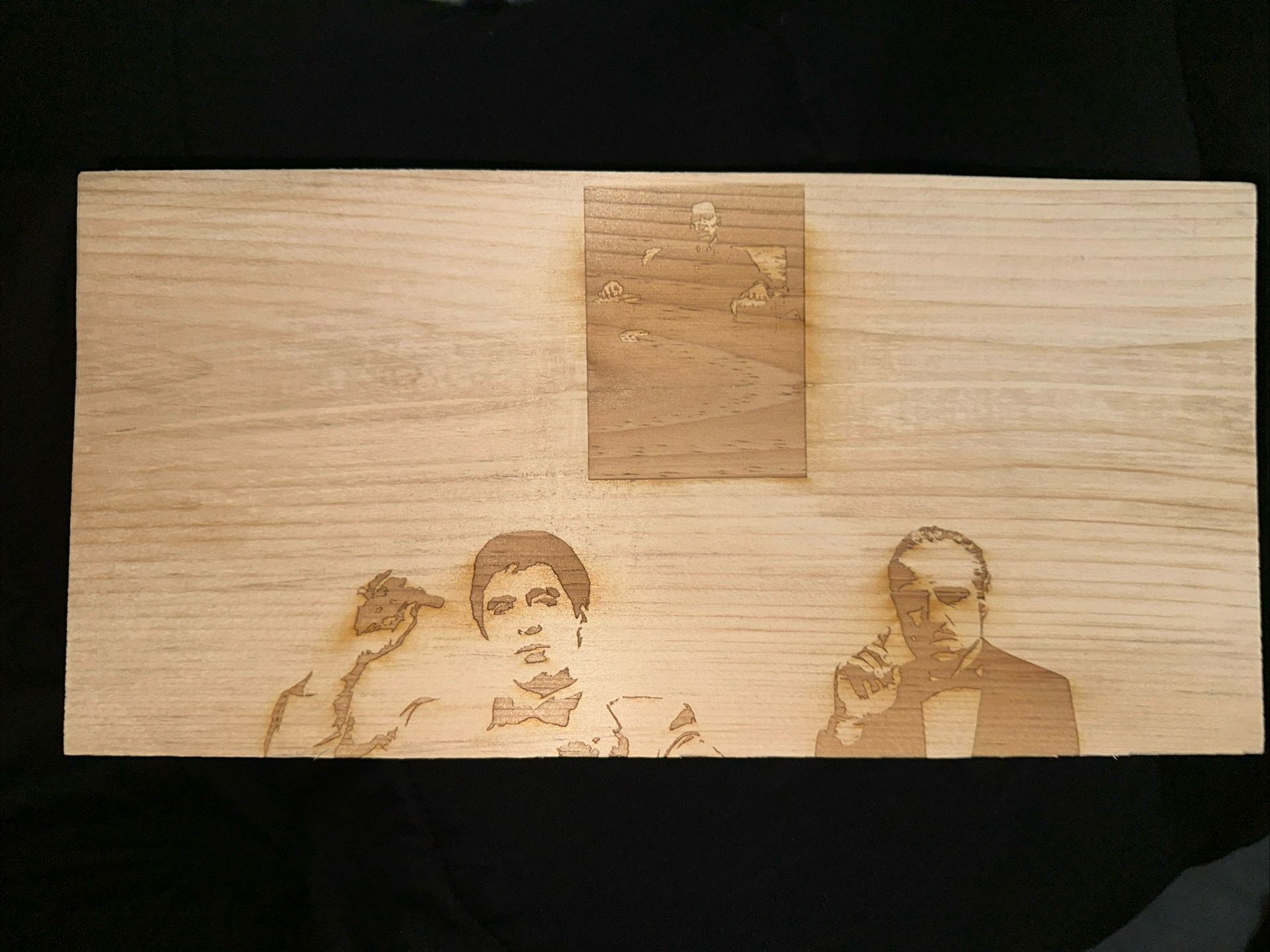 AlPacino And Godfather Wood