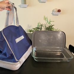 Duffle Bag And Pan Great For Picnics And BBQ 