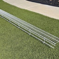 Wire  Closet Shelf With Clothing Hanger