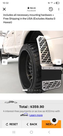 Rear Muds  Flaps TSO  NEW  Silverado Ford