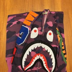 Purple Bape Hoodie 