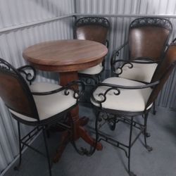 Bistro Tall Table With Chairs 