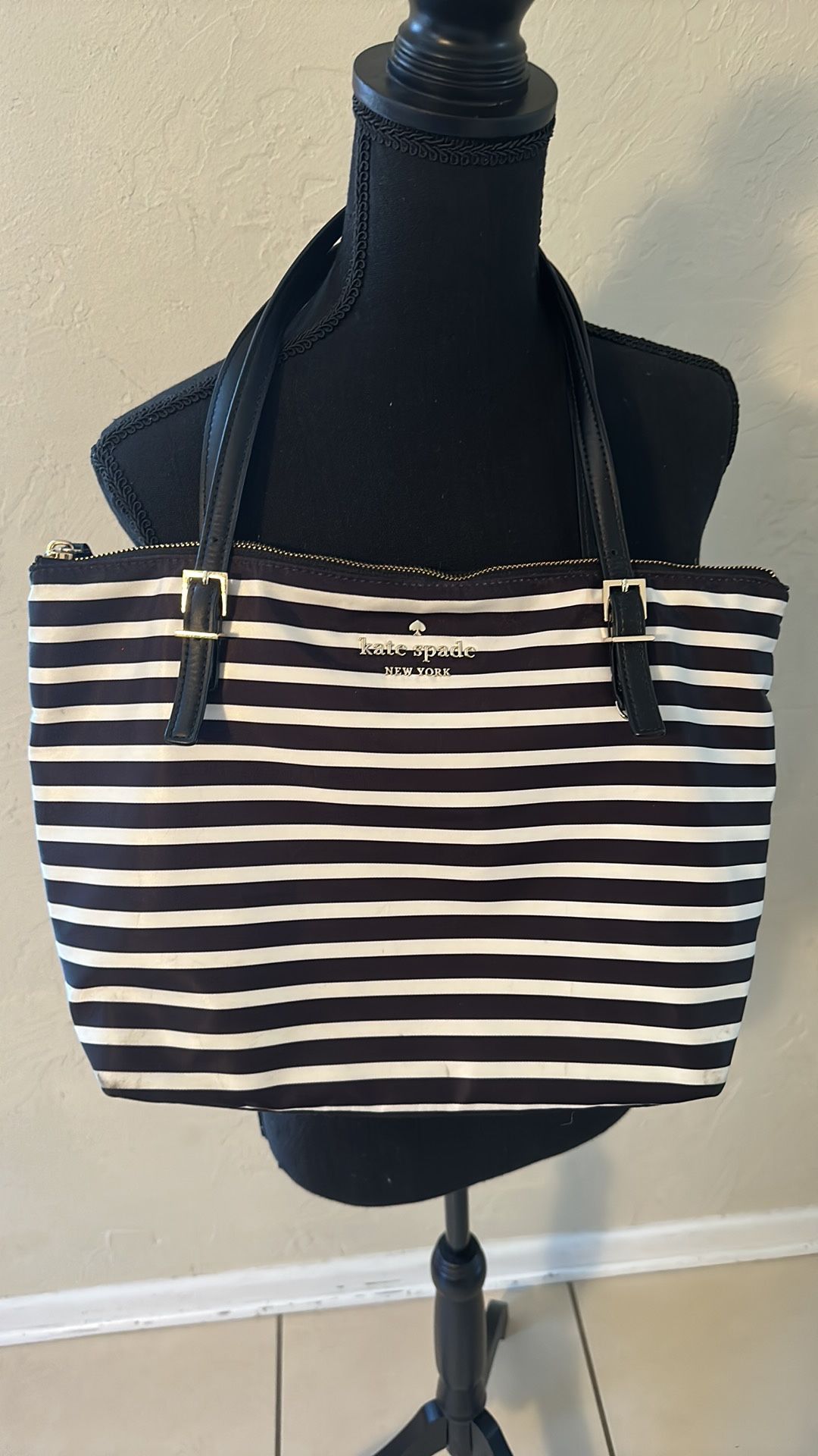 Kate Spade Nylon Striped Tote