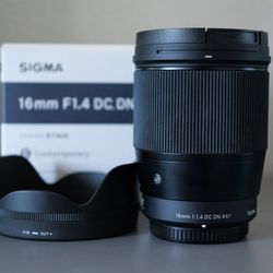 Sigma 16mm 1.4 micro four thirds 