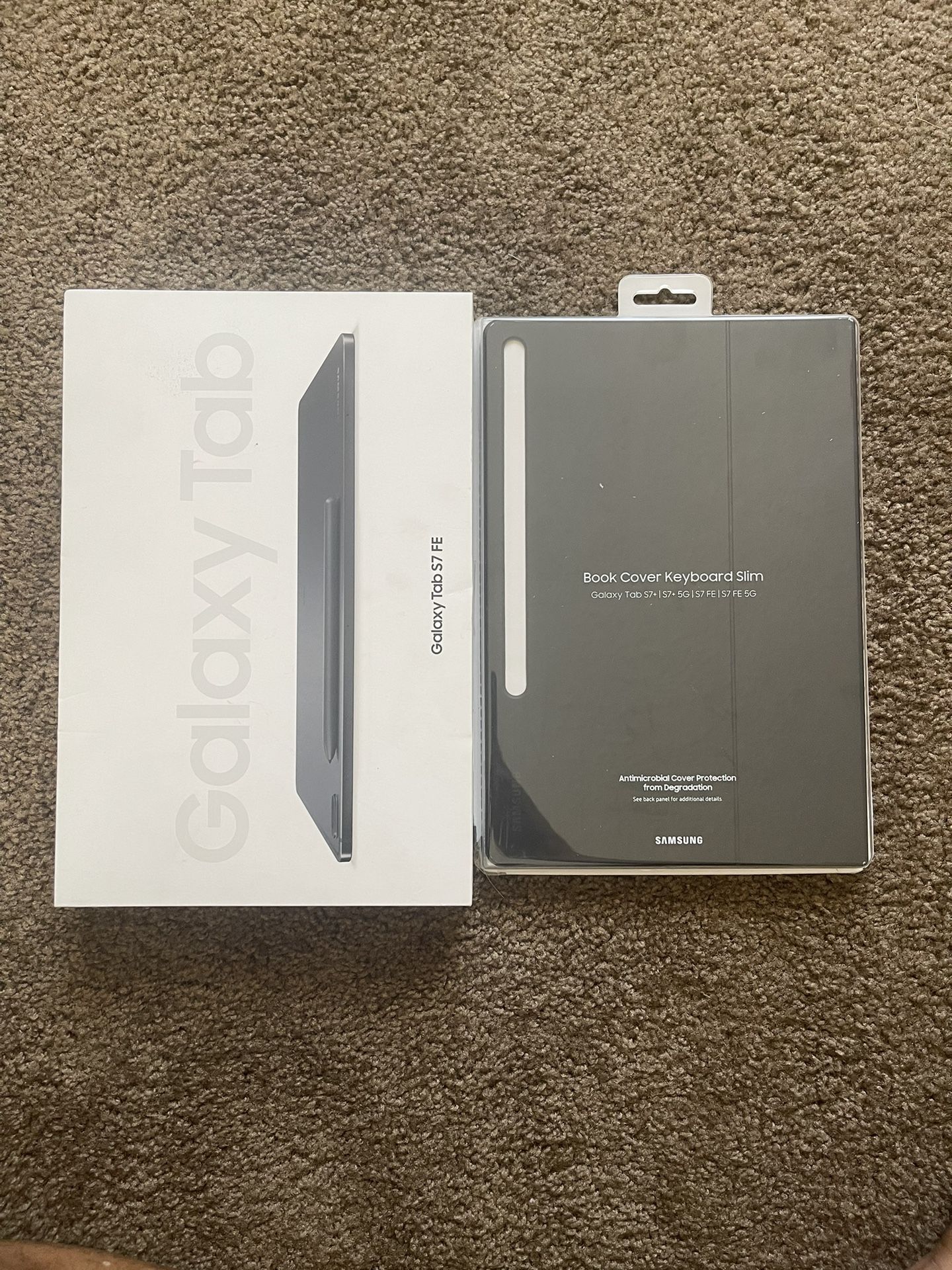 12.4” Samsung Galaxy TAb s7 FE Tablet With S pen And Samsung cover Keyboard