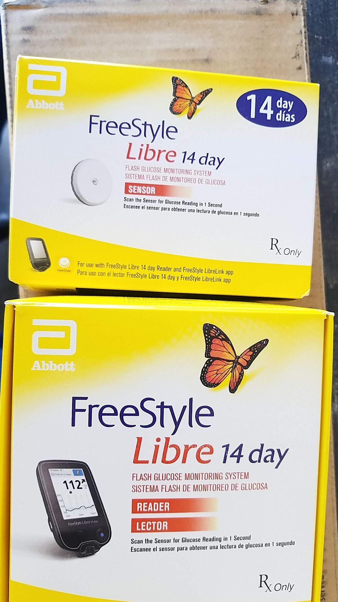 freestyle libre 14 day reader and sensors brand new