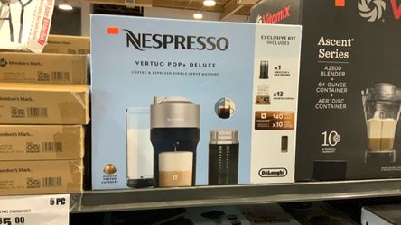 Nespresso Vertuo Pop+ Deluxe Coffee Machine Kit $170