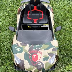 Custom BAPE Lamborghini Aventador 12V Kids Ride-On-Car $300-Firm