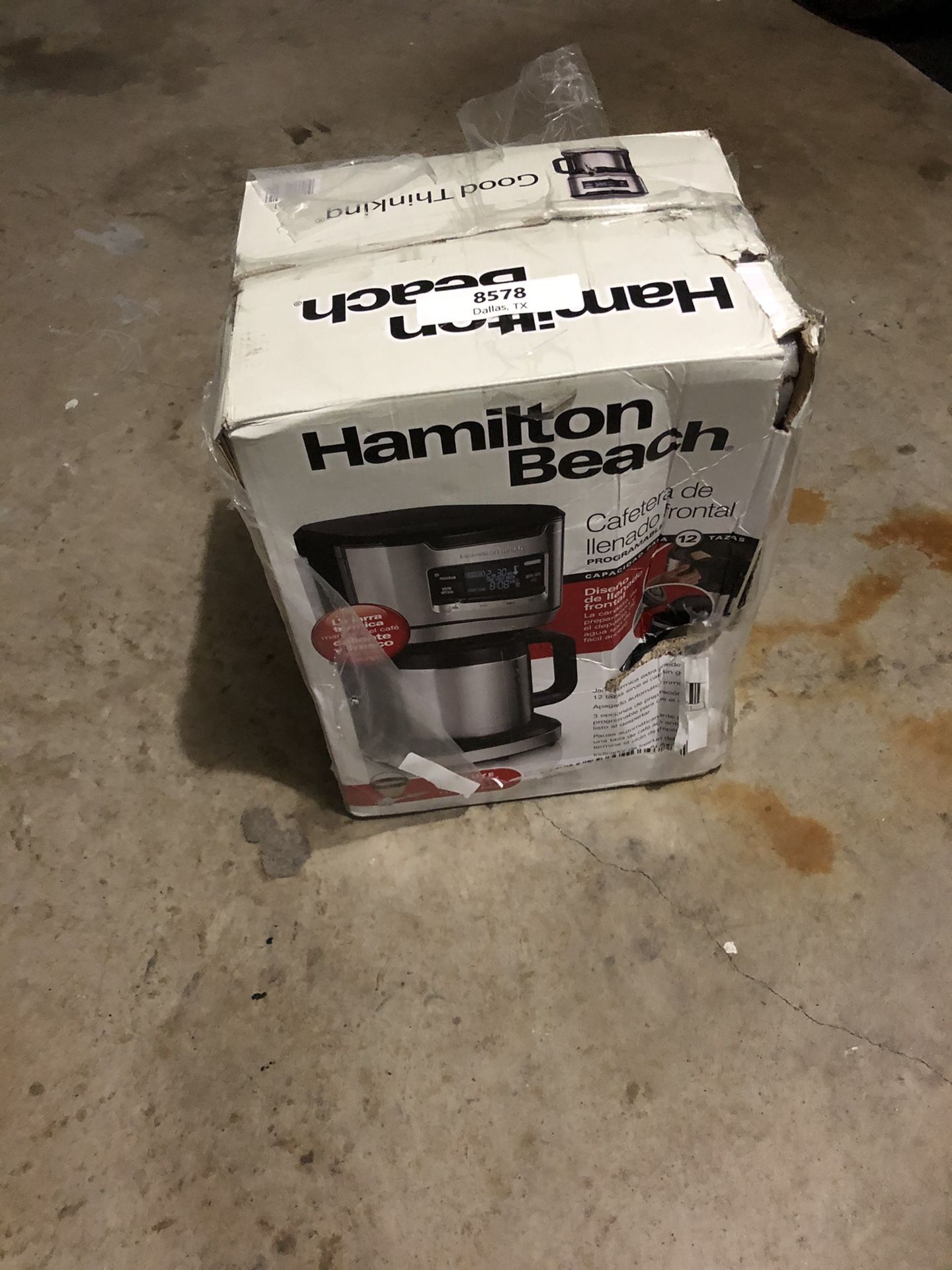 Hamilton Beach Programmable Front fill Coffee Maker With Thermal