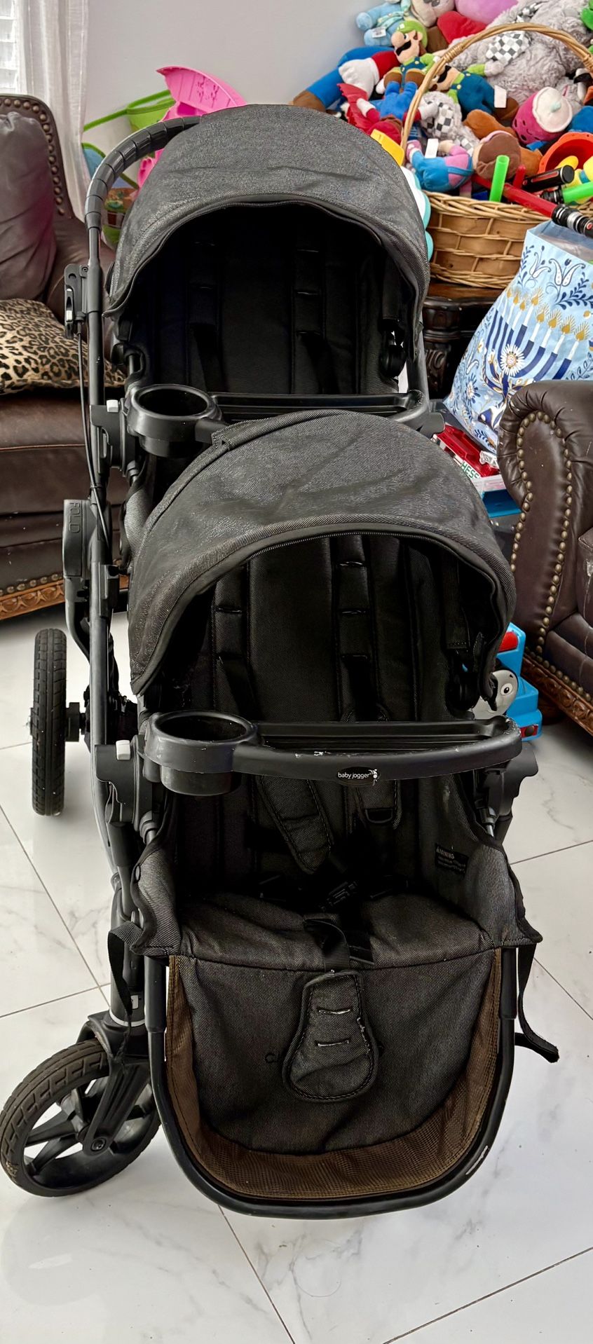 🖤 Baby Jogger City Select Double Stroller – Excellent Condition!
