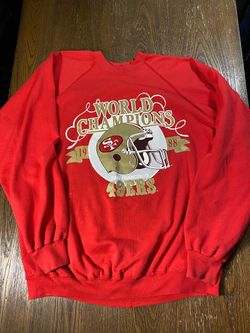 Vtg 80s San Francisco 49ers Trench Sweatshirt XXL 1988 World Champions NFL USA
