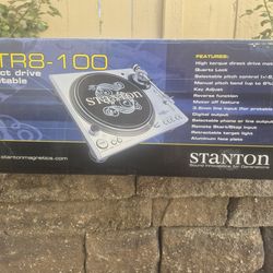 NEW SEALED Stanton STR8-100 Professional Direct Drive DJ Turntable NOS
