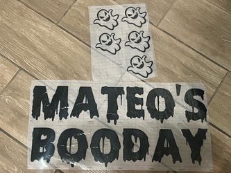 Boo day decals