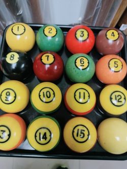 Pool Table Balls