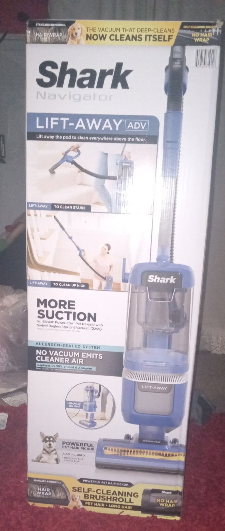 Shark Navigator Lift-Away ADV Vacuum And Powerbrush Attachment