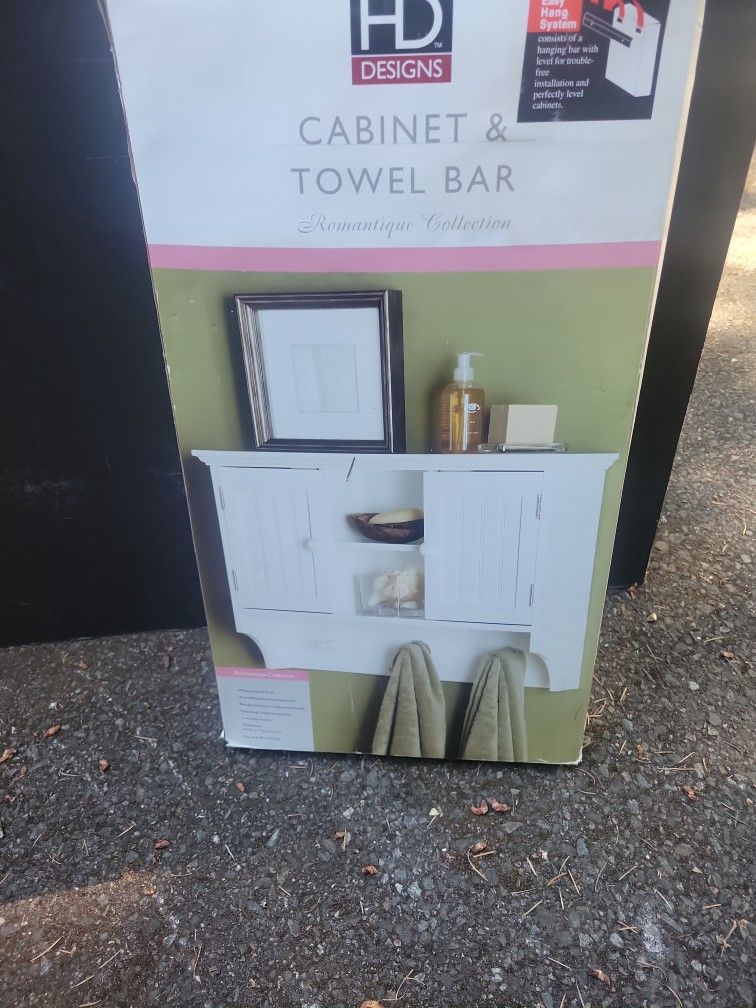Cabinet And Towel Bar