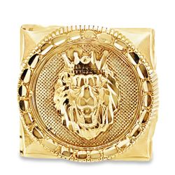 10K Lion Head Ring