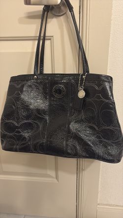 Black coach purse