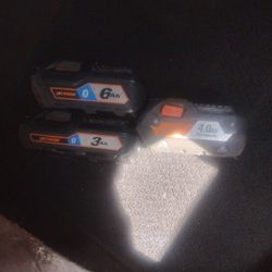 RidgidOctane/HyperLiIon Bluetooth/Capability Batteries 