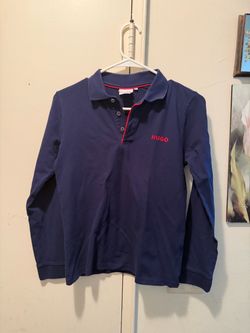 HUGO boss  Long Sleeve Polo Shirt size 12