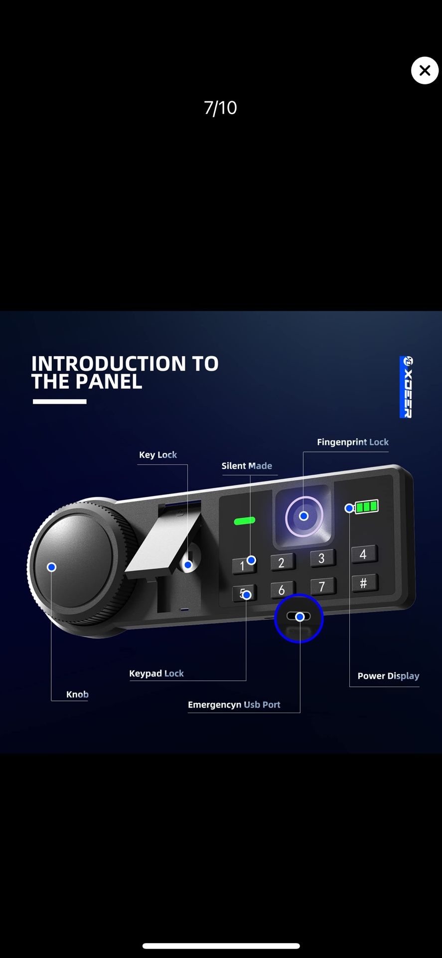 Biometric Safe Lock Box