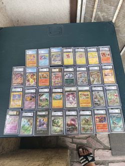 31 CGC Lot $2000! Or $80! Per Card x 31 is more $2000! All Pokémon cards i Do Trade & Cash Welcome. Big Collection wall decoration. I can drop it off