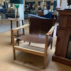 Leather Sling Chair
