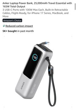 Anker 165W 25000mAh Laptop Power Bank