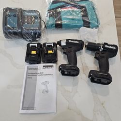 Makita 18V LXT Brushless Drill + Impact Driver Combo — Black Edition