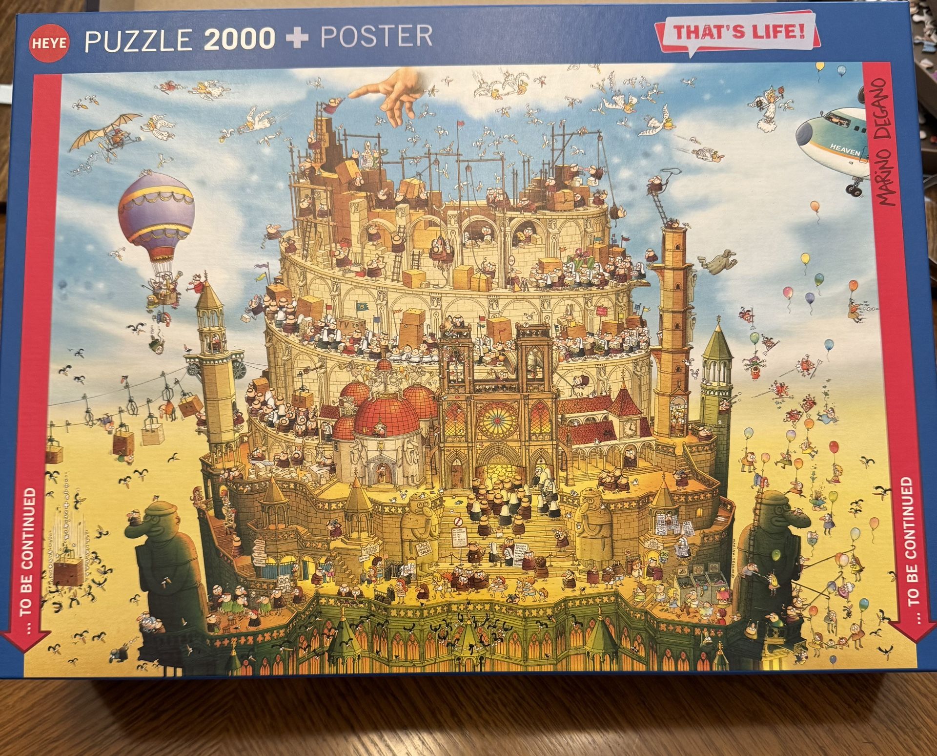 2,000 Piece Puzzle Heye - That’s Life! High Above