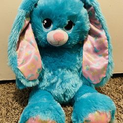 Build A Bear BEACH BUNNY Summer Ocean Vibes Teal Plush Stuffed Animal Pink Ears
