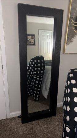 Large Full Length Floor Mirror - Solid Wood (24" x 65")