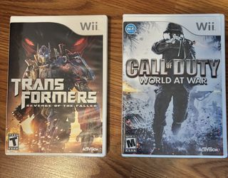 Wii Transformers  Revenge of the fallen  And Call Of Duty World At war