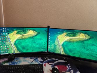 Dual computer Monitor Setup