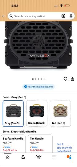 Turtle box loudest cordless waterproof speaker