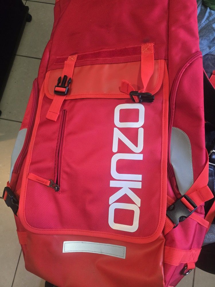 Ozuko Men's 15.6-in Laptop Backpack Red